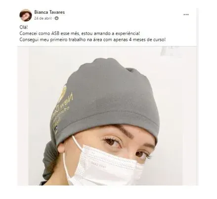 Print da publicação original de Bianca Tavares